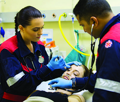 EMT technicians image